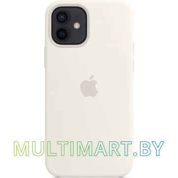 Чехол для телефона Apple MagSafe Silicone Case для iPhone 12/12 Pro (белый)